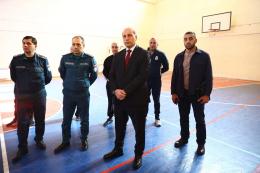 Շրջակա միջավայրի նախարարության էկոպարեկային ծառայության պետ  պետ Վլադիմիր Կիրակոսյանը և ծառայության գլխավոր քարտուղար Լուսինե Ալեքսանյանը ներկա են գտնվել ավագ և գլխավոր էկոպարեկային ծառայողների ֆիզիկական պատրաստվածության վիճակի ստուգման ընթացքին