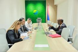 Նախարարի տեղակալ Արամ Մեյմարյանը հանդիպել է Նագոյայի արձանագրության ղեկավար Թաուկոնջո Շիկոնգոյի հետ