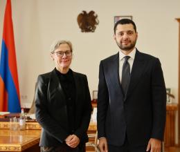 Շրջակա միջավայրի նախարար Համբարձում Մաթևոսյանն ընդունել է  Հայաստանում Շվեդիայի Թագավորության նորանշանակ արտակարգ և լիազոր դեսպան Եվա Սունդքվիստին