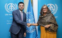 Նախարար Համբարձում Մաթևոսյանը հանդիպել է  UN-Habitat-ի գործադիր տնօրեն, ՄԱԿ-ի գործադիր քարտուղարի տեղակալ Անքլաուդիա Ռոզբախին