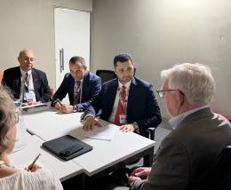 Շրջակա միջավայրի նախարար Համբարձում Մաթևոսյանը հանդիպել է Գերմանիայի Դաշնային Հանրապետության  Բնապահպանության և միջուկային անվտանգության դաշնային նախարարության պետքարտուղար պարոն Յոհեն Ֆլասբարթին