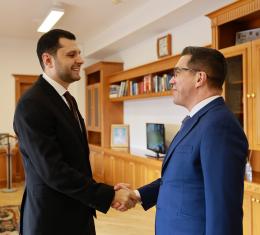 Minister Hambardzum Matevosyan Received Fabio Vaz Pitaluga, Ambassador Extraordinary and Plenipotentiary of the Federative Republic of Brazil Minister Hambardzum Matevosyan Received Fabio Vaz Pitaluga, Ambassador Extraordinary and Plenipotentiary of the Federative Republic of Brazil