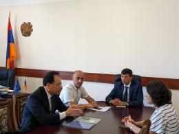 Deputy Minister Tigran Gabrielyan met with the head of the professional group of the Korean company "LX Korea" Zhongyun yun