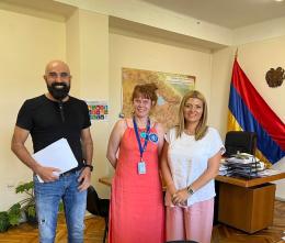 Deputy Minister of Environment Gayane Gabrielyan met with Deputy Director of the UN World Food Program Nanna Skau and  Responsible for the partnership of the program Artak Ordyan