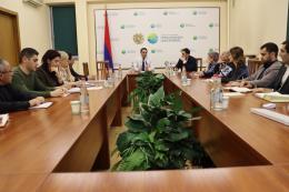 Under the leadership of Environment Minister Hakob Simidyan, a working discussion of the program "Implementation of the necessary analysis and development of the Sevan National Park Management Plan" took place