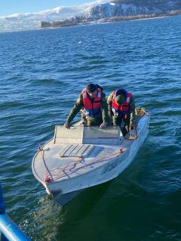 Measures to remove illegal hunting gear from the lake continue in the territory of "Sevan" National Park