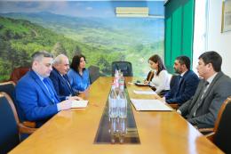 Hakob Simidyan, Minister of Environment of the RA Received Mr. George Sharvashidze, Ambassador Extraordinary and Plenipotentiary of the Republic of Georgia to the Republic of Armenia