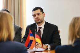 Министр окружающей среды Амбарцум Матевосян принял делегацию во главе с Чрезвычайным и Полномочным Послом Федеративной Республики Германия Клаудией Буш