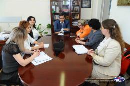 ՀՀ բնապահպանության նախարարի տեղակալ Խ.Հակոբյանը հանդիպել է ՄԱԿ-ի արդյունաբերության  զարգացման  կազմակերպության ներկայացուցիչներին