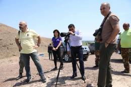 Acting Minister of Environment Romanos Petrosyan is on a working visit to “Khosrov Forest” state reserve