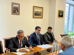 Minister of Environment Hakob Simidyan met Nicholas Rallo, director of the International Civil Aviation Organization's European and North Atlantic Regional Office