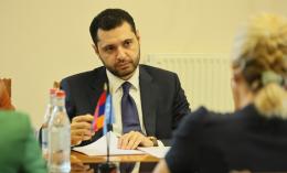 Министр окружающей среды принял Постоянного координатора ООН в Армении Франсуазу Жакоб и руководителя офиса Постоянного координатора Денниса Беседича