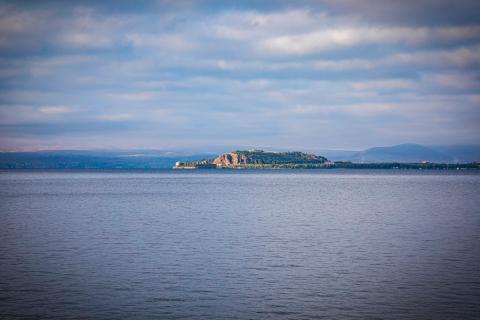 The floor of Lake Sevan