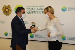 Այսօր Շրջակա միջավայրի նախարար Ռոմանոս Պետրոսյանն ընդունել է Գերմանիայի միջազգային համագործակցության ընկերության (GIZ) Հայաստանի գրասենյակի տնօրեն Մ․ Ռաուշենբերգերի գլխավորած պատվիրակությանը