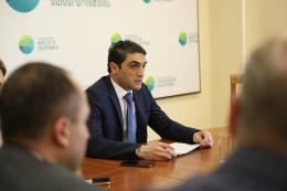 Today, the Minister of Environment Hakob Simidyan introduced the newly appointed Deputy Minister to the staff of the Ministry